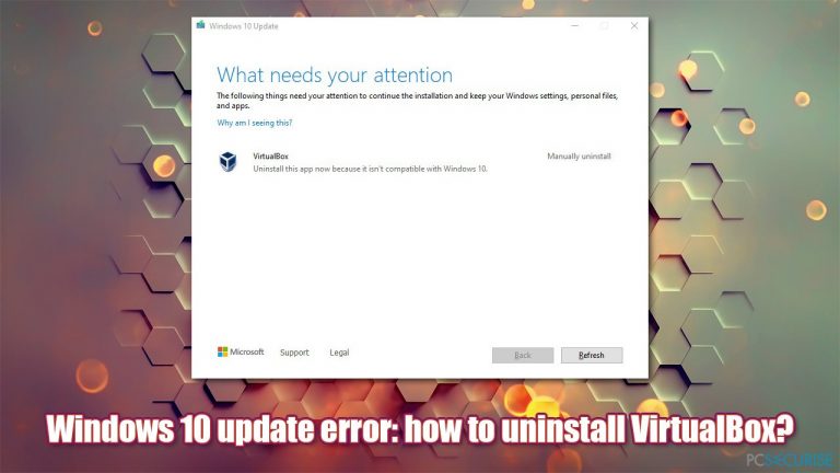 Fix: Can’t update Windows 10 because VirtualBox needs to be uninstalled