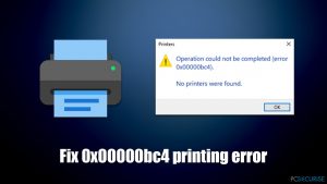 Comment corriger l'erreur 0x00000bc4 (Aucune imprimante n'a été trouvée) sur Windows ?