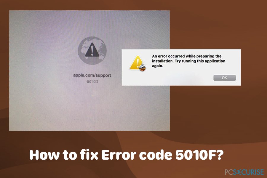How to fix « Error code 5010F » on Mac?