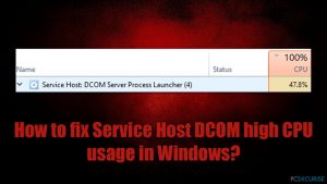Comment résoudre le problème de l'utilisation élevée du CPU par le Service Host DCOM dans Windows ?