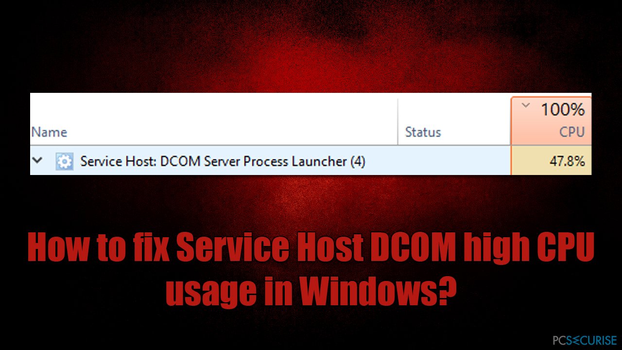 Comment résoudre le problème de l’utilisation élevée du CPU par le Service Host DCOM dans Windows ?