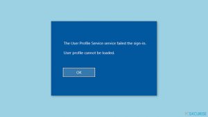 Comment résoudre le problème «Impossible de charger le profil de l'utilisateur» sur Windows ?