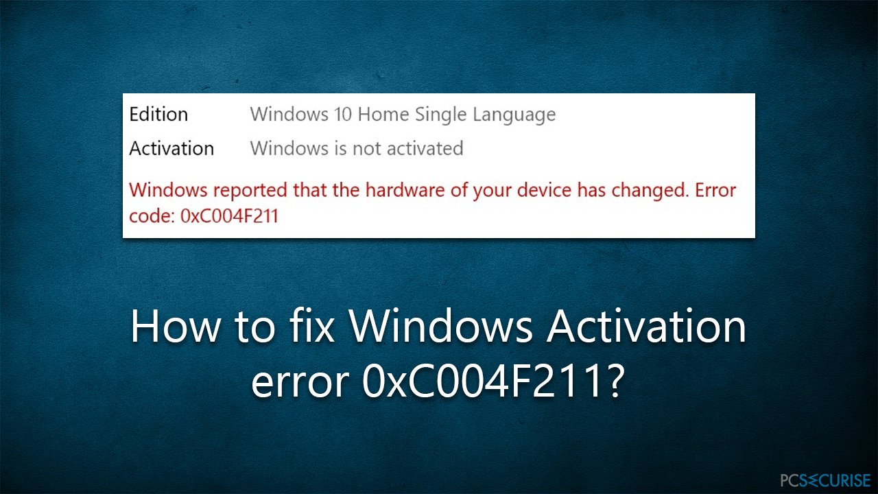 Comment corriger l’erreur d’activation de Windows 0xC004F211 ?